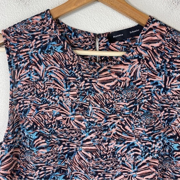 PROENZA SCHOULER Floral Sleeveless Silk Blouse - Picture 6 of 9
